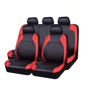 Car Seat Covers Full Set Seat Covers for Cars Car Seat Protector Waterproof Leather Car Seat Cushion Universal fit for Most Cars