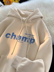 Oversize Hoodie Sweatshirt Mens Thickened Fleece Autumn Winter New Style American Trendy Brand Heavyweight Couple Jacket