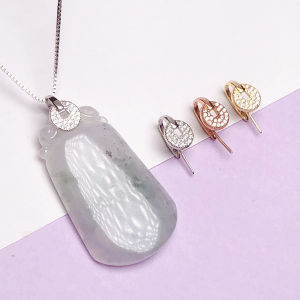 Thickened 925 Pure Silver Pendant Clasp for DIY Jewelry Making and Repairing Ideal for Necklaces and Candle Holders
