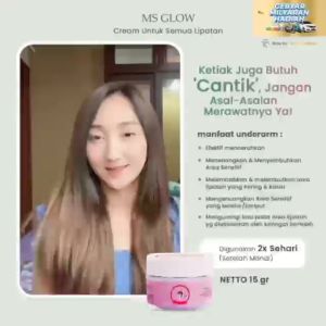 MS GLOW Underarm Cream Mencerahkan Area Lipatan Gelap Lebih Halus Sehat dan Wangi BPOM
