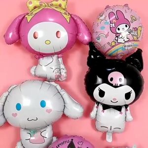 Set Bong Bóng Bay Cao Su In Hình Kuromi Nhiều Màu Size Lớn 12inch Trang Trí Sinh Nhật Cho Bé Melody