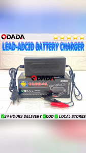 ODADA Full Automatic Lead-Adcid Battery Charger 2.0A 12V Car Motorcycle Battery Charger AC100V-240V Fast Power Charger