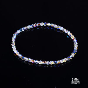 Luxurious Crystal Bracelet Womens Fashion Jewelry Sparkling New Year Style Light Luxury Beads Dance Party Accessory