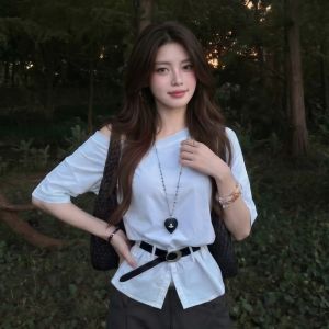 CHENDAYU | Fashionable Shoulder-Baring Top
