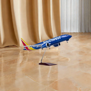 Toy Airplane Die-Cast Resin B737 Airbus American Southwest Airlines 1:80 Scale 737 Series Aircraft Model With Lights and Wheels