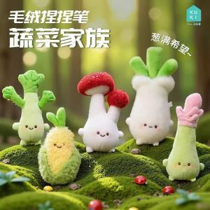 Cute Plush Neutral Pen Keychain Stress Relief Toy Pendants Creative Stationery for Students Black Ink Rollerball Pen