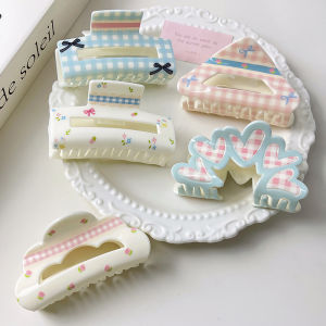 กิ๊บติดผมลายดอกไม้ Acrylic ลายผีเสื้อ ลายกราฟิตี้ สำหรับเด็กผู้หญิง หวาน สไตล์เกาหลี ใหม่ล่าสุด กิ๊บติดผมแบบหนีบหางฉลาม