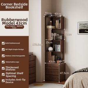 DONGMU | Corner Storage Cabinet Bedside Shelf