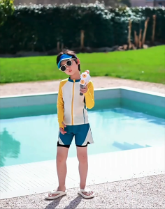 Bộ Đồ Bơi Trẻ Em YLIKE Cộc Tay Đồ Bơi Cho Bé Trai Đồ Bơi Liền Cho Bé Trai