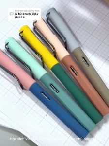 Bút máy học sinh Nano vỏ nhám có đầu tẩy xóa được luyện chữ cho bé ngòi êm/ Bút máy học sinh tiểu học ngòi êm không gai