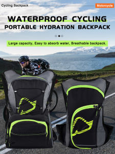 ACERBIS กระเป๋าเป้สะพายหลังน้ำมอเตอร์ไซด์ความจุขนาดใหญ่กระเป๋าเป้สะพายหลังมอเตอร์ครอสระบายอากาศตาข่ายชุดเครื่องมือจักรยานสีดำสะท้อนแสง