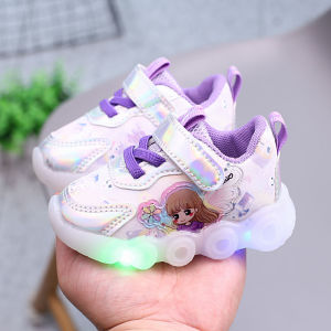 Flashing Soft Bottom Baby Walking Shoes