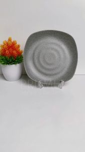 PRUMU Melamine Stone Piring Kotak 8 inch - Piring Saji - Piing Segi Empat - Piring Persegi - Piring Cafe - Piring Restoran - Golden Dragon P2308A