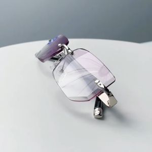 Kính đọc sách cho người lớn tuổi Kính lão không viền hàng nhập khẩu Đức chống ánh sáng xanh chống bức xạ mỏi mắt mã B2101