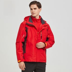 ROMON | Romon Three-in-One Mens and Womens Spring Autumn Outdoor Windproof Waterproof Jacket Skiing Climbing Suit Modern Fashion Urban Style