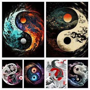 Jigsaw Puzzle 500 1000 1200 2000pcs Tai Chi Yin Yang Tree Landscape For Adults Home Wall Decor Elegant Gift Brain Challenge