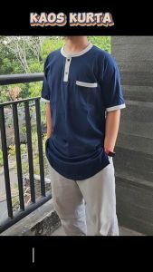 Baju Kaos Koko Kurta Pria Muslim NFT Kurta Pakistan Bahan Combed 30s