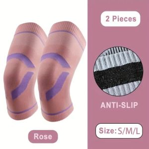 Knitted Large Size Knee Pads Compression High Elastic Breathable for Fitness Running Skipping Rope