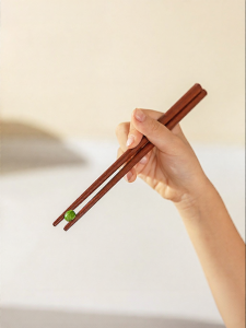 MODERN SWEETHOME | Child Training Wooden Chopsticks Food Grade Anti-bacterial and Anti-mold 3-6+ Years Old