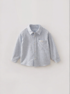 Marc&Janie | Breathable Ramie Grid Childrens Shirt