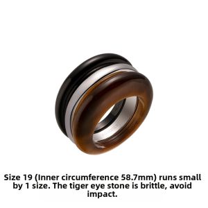 Luxurious Stylish Unique Chinese Style Tiger Eye Stone Ring