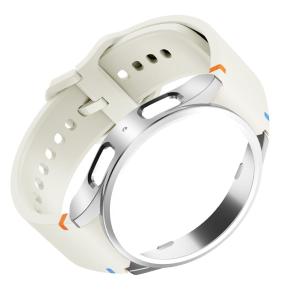 Dây Đeo Đồng Hồ Samsung Galaxy Watch Silicone Ốp Bảo Vệ PC Dây Đeo 40/44mm 43/47mm Tương Thích Với Watch 7 6 5 4 Classic Sport Bracelet