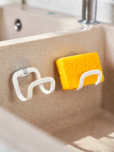 Japanese-Style Rag Rack Kitchen Cleaning Storage Rack Dish-Washing Sponge Draining Rack Suction Cup Brush Pot Cotton Rack. 5242