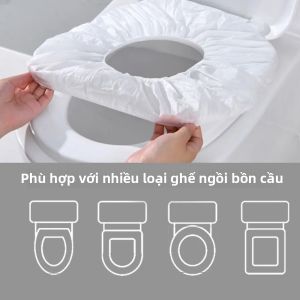 Tấm Lót Bồn Cầu Dùng Một Lần Không Thấm Nước Chất Liệu Không Dệt Dùng Cho Du Lịch Khách Sạn Phòng Tắm Thảm Bảo Vệ Thân Thiện Với Môi Trường Bộ Sản Phẩm Đơn Lẻ Dạng Đệm