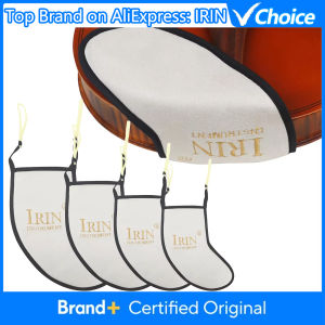 IRIN | Soft Deerskin Velvet Violin Chinrest Pad Comfortable Cushion for 4/4 3/4 1/2 1/4 1/8 1/16 Violin Stress Relief Shoulder Rest