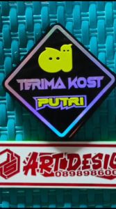 GANTUNGAN KACA AKRILIK VARIASI MOBIL SIS 12X12 1PCS