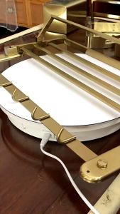 [OKLIFE. ]SUS 304 Stainless Steel Brushed Gold Bathroom Accessories Wall-Mounted Hanging Rack  Toilet Towel Rack