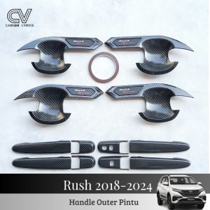 Cover Handle Outer Pintu Mobil Rush Sportivo 2018-2024 Carbon