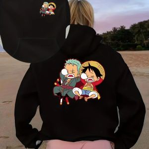 Bandai | MenS Fashion Reversible Hooded Sweatshirt - Warm Comfortable Plush Lined Printed Hoodie Top
