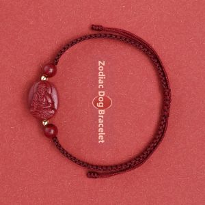 JIZHAOTANG | Chinese Zodiac Year Good Luck Red Rope Bracelet 2026 Horse Year