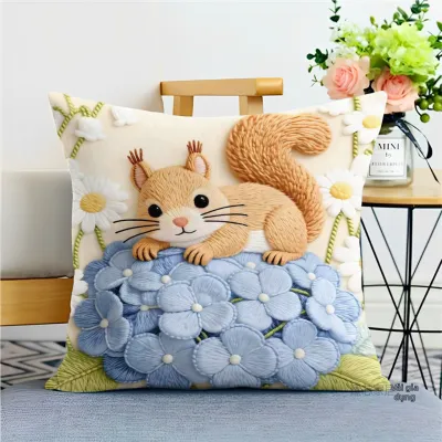 Gối Đệm Sofa Trang Trí Hình Thú Cưng Dễ Thương với Nổi 3D