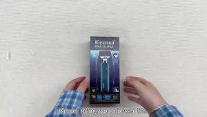 Kemei | Kemei Professional Hair Clippers Rechargeable Electric Hair Trimmer Wet And Dry Use Shaver For Men KM-5098 KM-2031 Green Kit