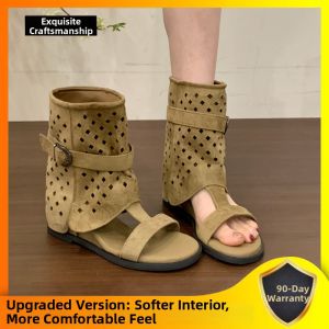 XUJIA | Thick Sole Internal Height Increase Roman Sandals