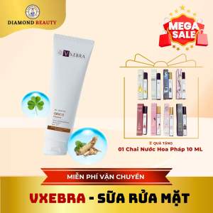 Sữa Rửa Mặt Vxebra giảm mụn da cấp ẩm cho da tẩy tế bào chết và vết nhờn dùng mọi loại da 100ml