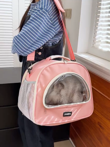 Túi vận chuyển chó mèo balo vận chuyển chó mèo hoạ tiết hình bán nguyệt dành cho chó mèo - T3 PETS SHOP