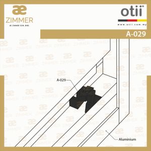 AE Zimmer Otii PVC Bracket A-029_Black (10676) PVC 支架 A-029_黑色 (10676)-1000pcs/pack