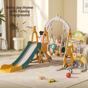 MLZH | Indoor Toddler Slide and Swing Set