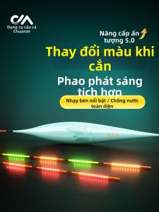 CHUANZE | Phao Câu Cá Điện Tử Phát Sáng Đổi Màu Độ Nhạy Cao