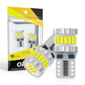 OPRAH T10 W5W WY5W Bulb 3014 24SMD Super Bright LED Canbus Car Interior Reading Dome Lights Auto Parking Lamp Wedge Tail Side Bulbs Turn Signal DC12V-24V