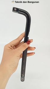 Gagang Sok L 1/2" x 10" Hitam