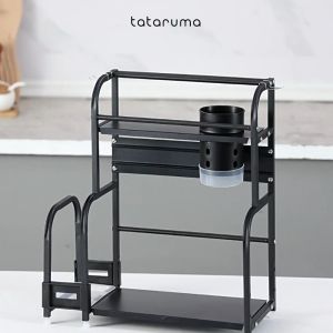 Rak Dapur Tingkat Multifungsi Kitchen Rack Susun Bumbu Pisau Talenan Display TATARUMA HOZAN