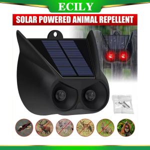 ใหม่อุปกรณ์เครื่องไล่สัตว์พลังงานแสงอาทิตย์กันน้ำ IP55หมูป่าเครื่องไล่กระต่ายในเวลากลางคืนเครื่องยับยั้งกวางสำหรับหมาป่าแรคคูน