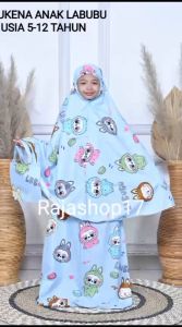 MUKENA ANAK VIRAL LABUBU / KUROMI USIA 5-12 TAHUN LENGKP DENGAN TAS
