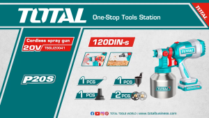 TOTAL Cordless spray gun TSGLI200414
