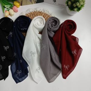 Hijab Segiempat Paris Pita Payet || Hijab Segi Empat Paris Pita Payet Swarosvki
