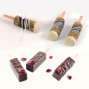SHENHONG 5 Cells Long Strip Silicone Popsicle Moulds Summer Ice-lolly Molds 10 Matching Plastic Sticks Cold Drink Ice Cube Tray